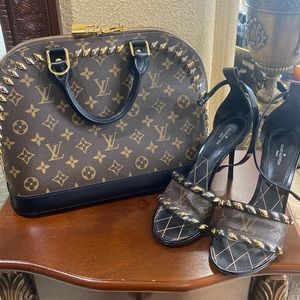 Louis Vuitton bag and matching heels sz 38